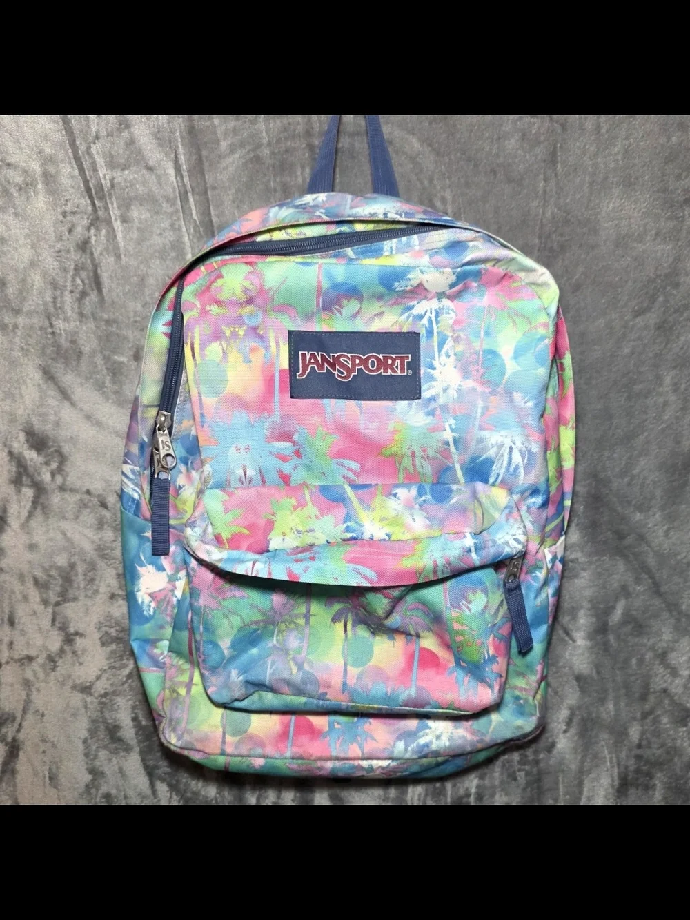 JanSport Multicolor Pastel Tropical Backpack